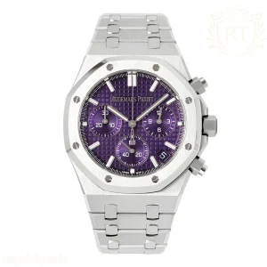Audemars Piguet Royal Oak Chronograph 26240 APSF Stainless Steel Purple Dial on Stainless Steel Bracelet SA/SH4401 Super Clone V5