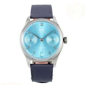 IWC Portugieser IW501708 42mm APSF Stainless Steel Horizon blue Dial Numeric Markers on Leather Strap A52010