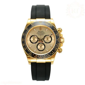Cosmograph Daytona 126518LN APSF Yellow Gold Champagne Dial Stick Markers on Oysterflex Strap SH4131 (Gain Weight)