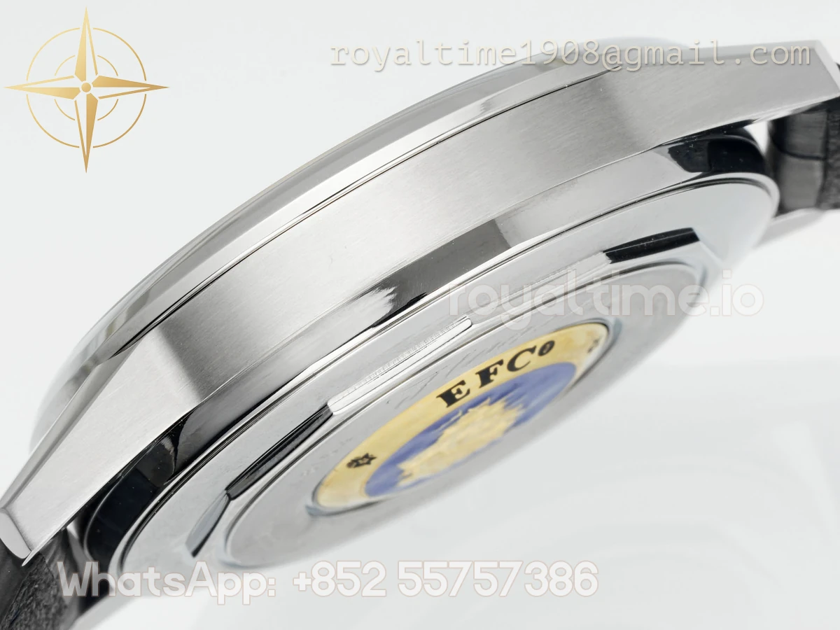 Longines APSF Flagship Heritage Moonphase SS Red Dial on Black Leather Strap A2892 - Image 4