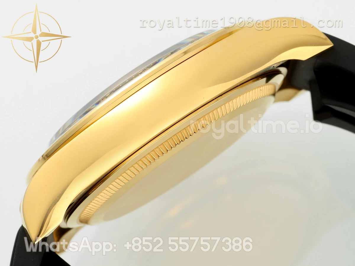 Cosmograph Daytona 126518LN APSF Yellow Gold Champagne Dial Stick Markers on Oysterflex Strap SH4131 (Gain Weight) - Image 9