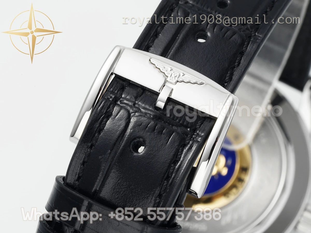 Longines APSF Flagship Heritage Moonphase SS Red Dial on Black Leather Strap A2892 - Image 10