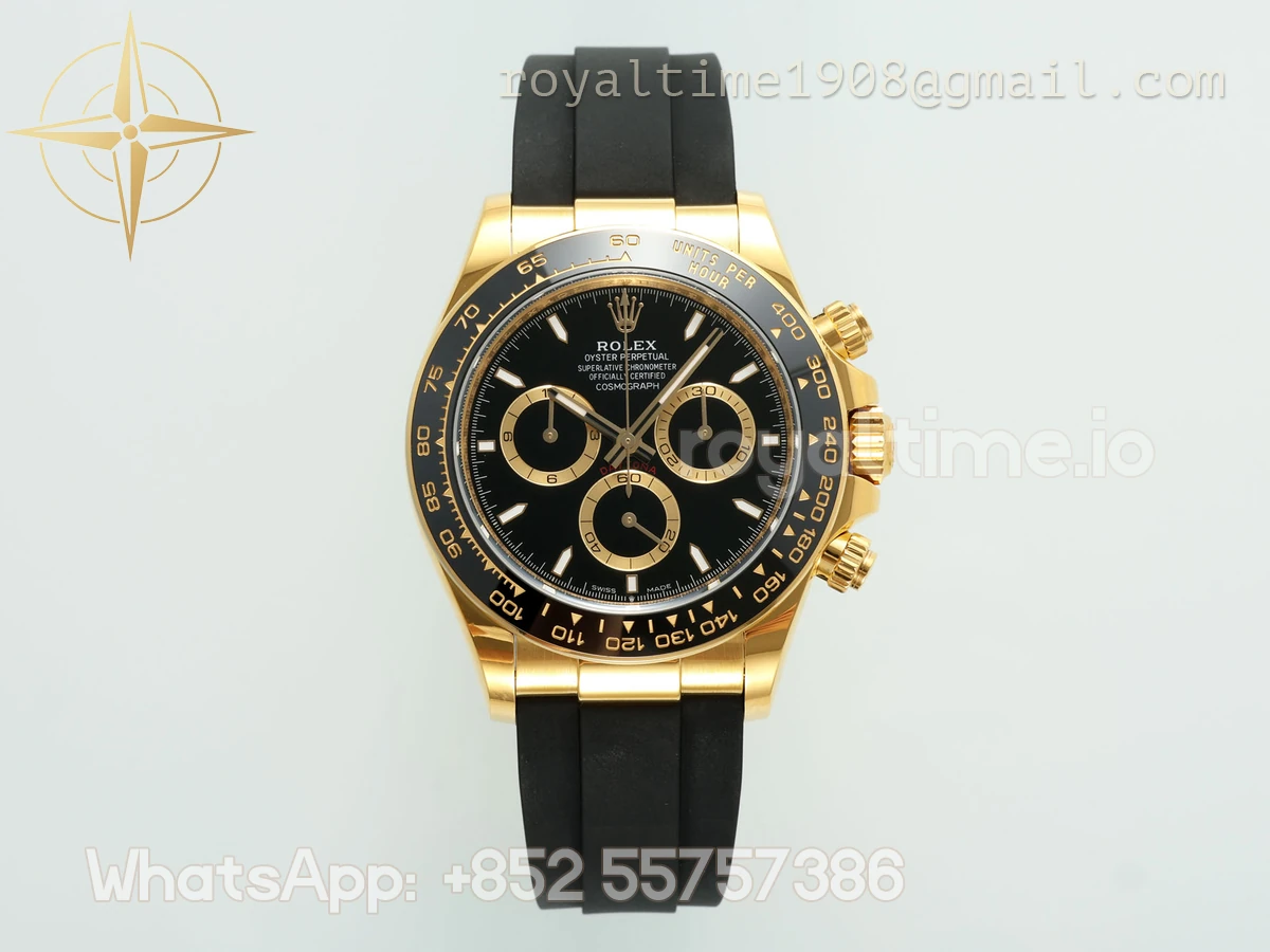 Cosmograph Daytona 126518LN APSF Black Dial Stick Markers on Oysterflex Strap SH4131 (Gain Weight) - Image 6