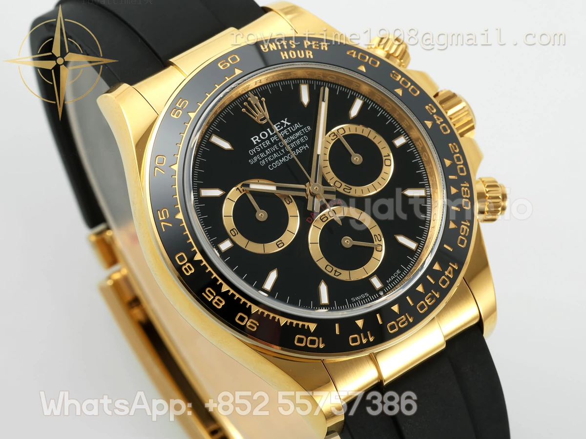 Cosmograph Daytona 126518LN APSF Black Dial Stick Markers on Oysterflex Strap SH4131 (Gain Weight) - Image 7