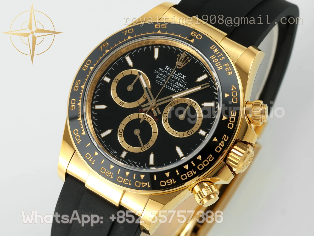 Cosmograph Daytona 126518LN APSF Black Dial Stick Markers on Oysterflex Strap SH4131 (Gain Weight) - Image 8