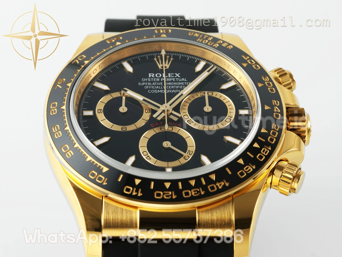 Cosmograph Daytona 126518LN APSF Black Dial Stick Markers on Oysterflex Strap SH4131 (Gain Weight) - Image 9