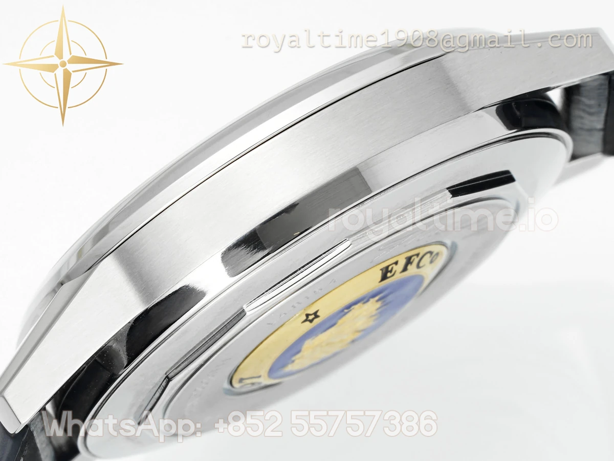 Longines APSF Flagship Heritage Moonphase SS White Dial on Black Leather Strap A2892 Super Clone - Image 9