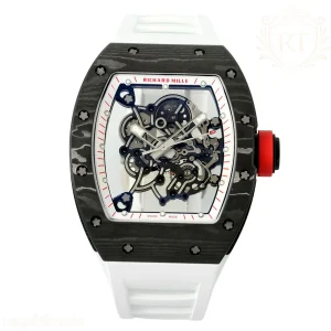 RICHARD MILLE RICHARD MILLE RM055 APSF Ti/NTPT White inner Bezel on White Rubber Strap Super Clone V2 RMUL2