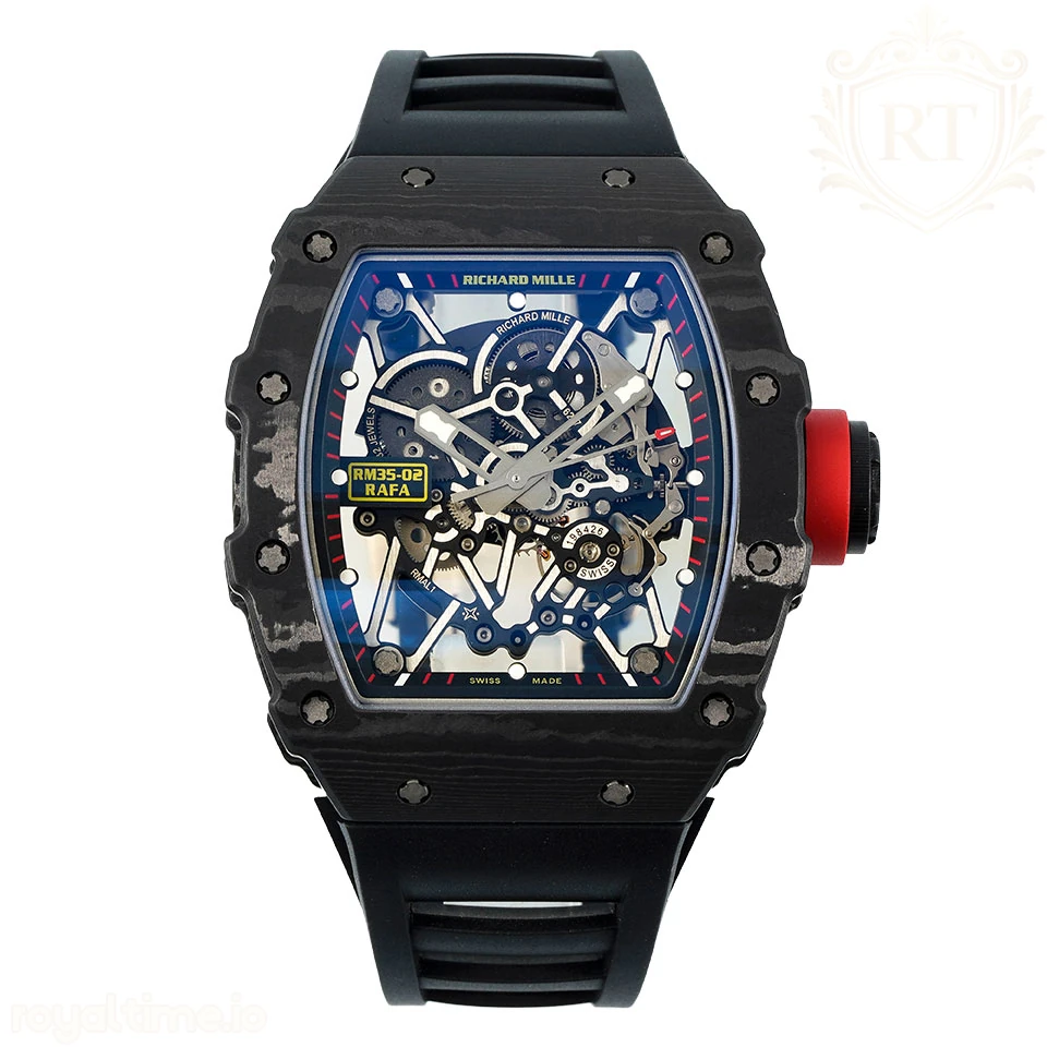 Richard Mille RM035-02 APSF Black Rubber Strap (Free Sprung) RMAL1 Super Clone V3