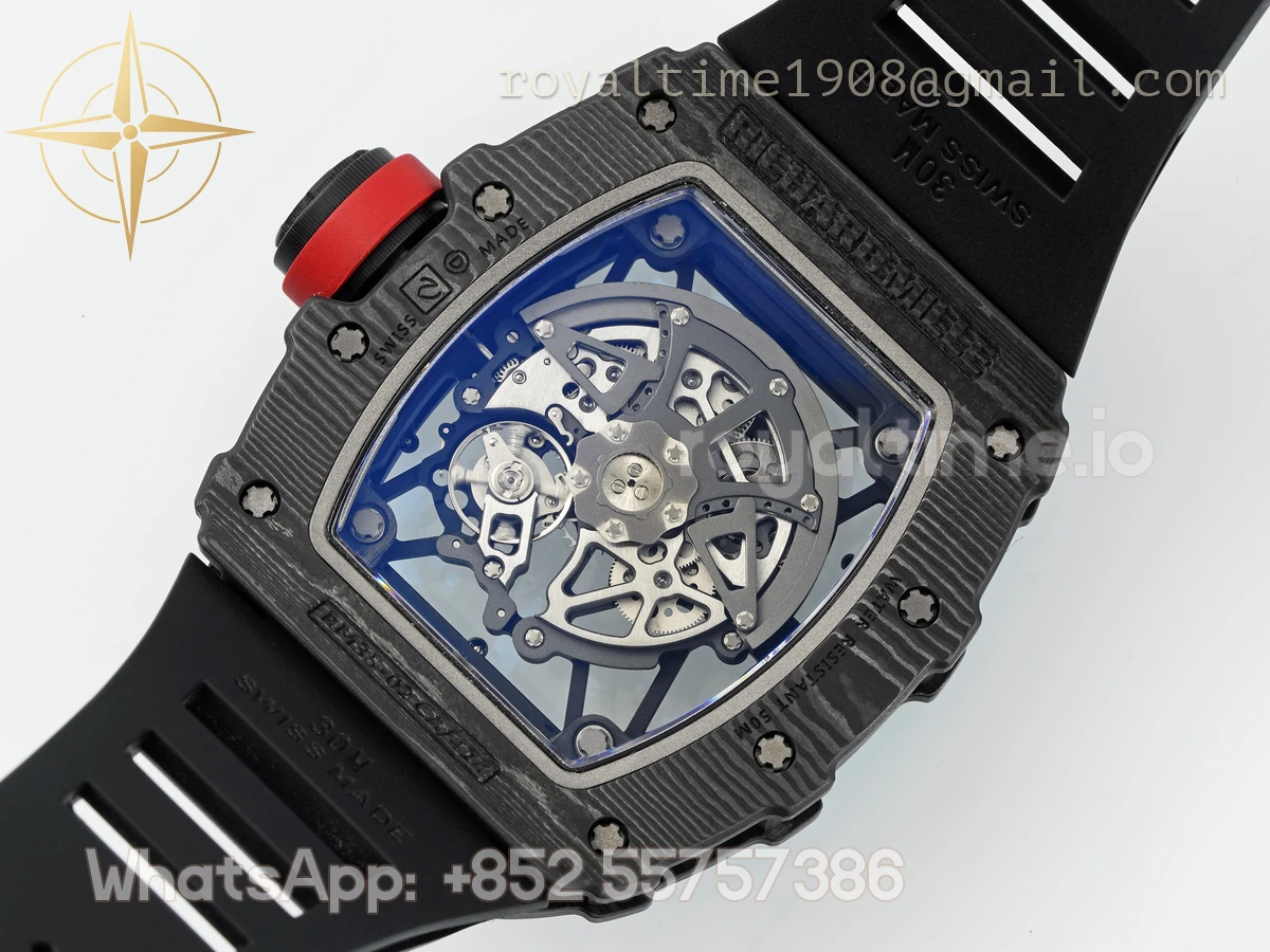 Richard Mille RM035-02 APSF Black Rubber Strap (Free Sprung) RMAL1 Super Clone V3 - Image 10