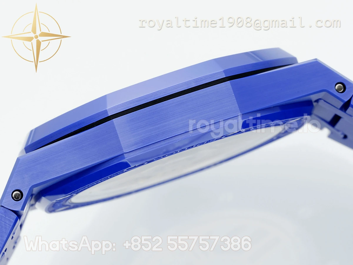 Audemars Piguet Royal Oak 15500 41mm APSF Ceramic Blue Dial Blue Ceramic Bezel SA4302 - Image 9