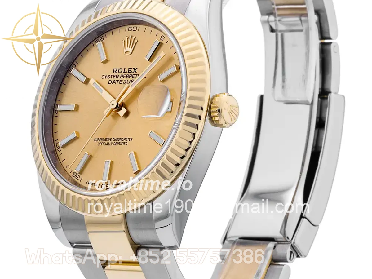 Datejust 126333 VF Yellow Gold and Stainless Steel Stick Markers on Oyster Bracelet DD3235 - Image 2