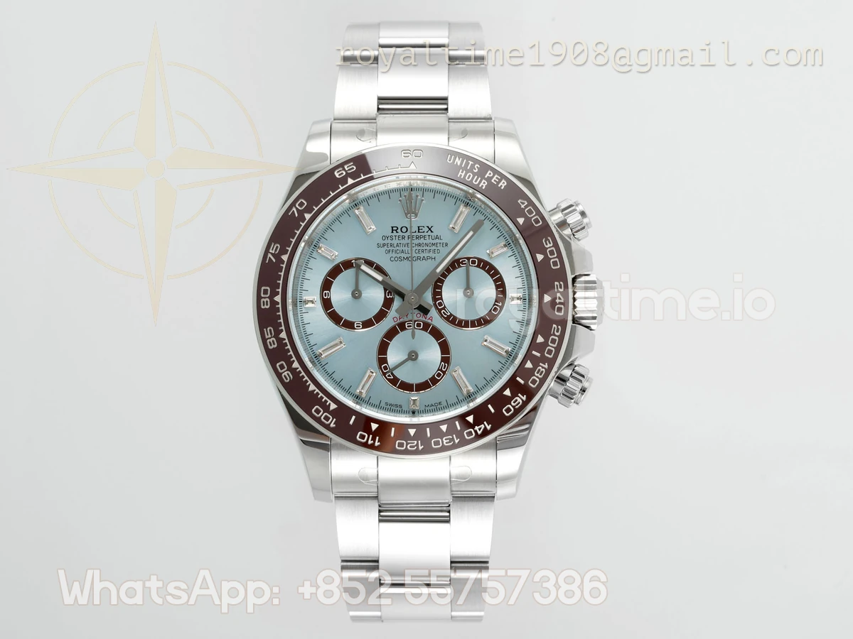 Cosmograph Daytona 126506 APSF 904L Stainless Steel Ice Blue Dial Diamond Markers SH4131 - Image 2
