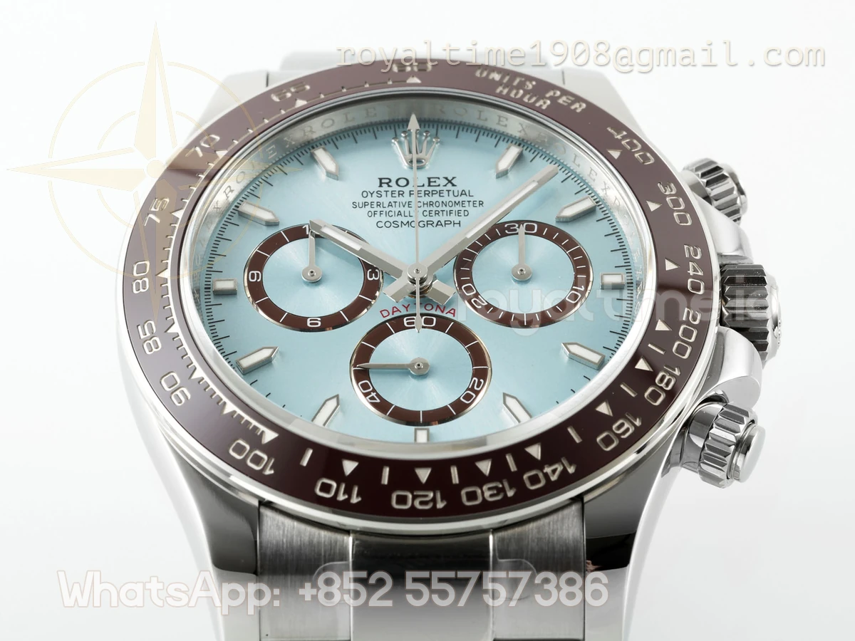 Cosmograph Daytona 126506 APSF 904L Stainless Steel Ice Blue Dial Diamond Markers SH4131 - Image 12