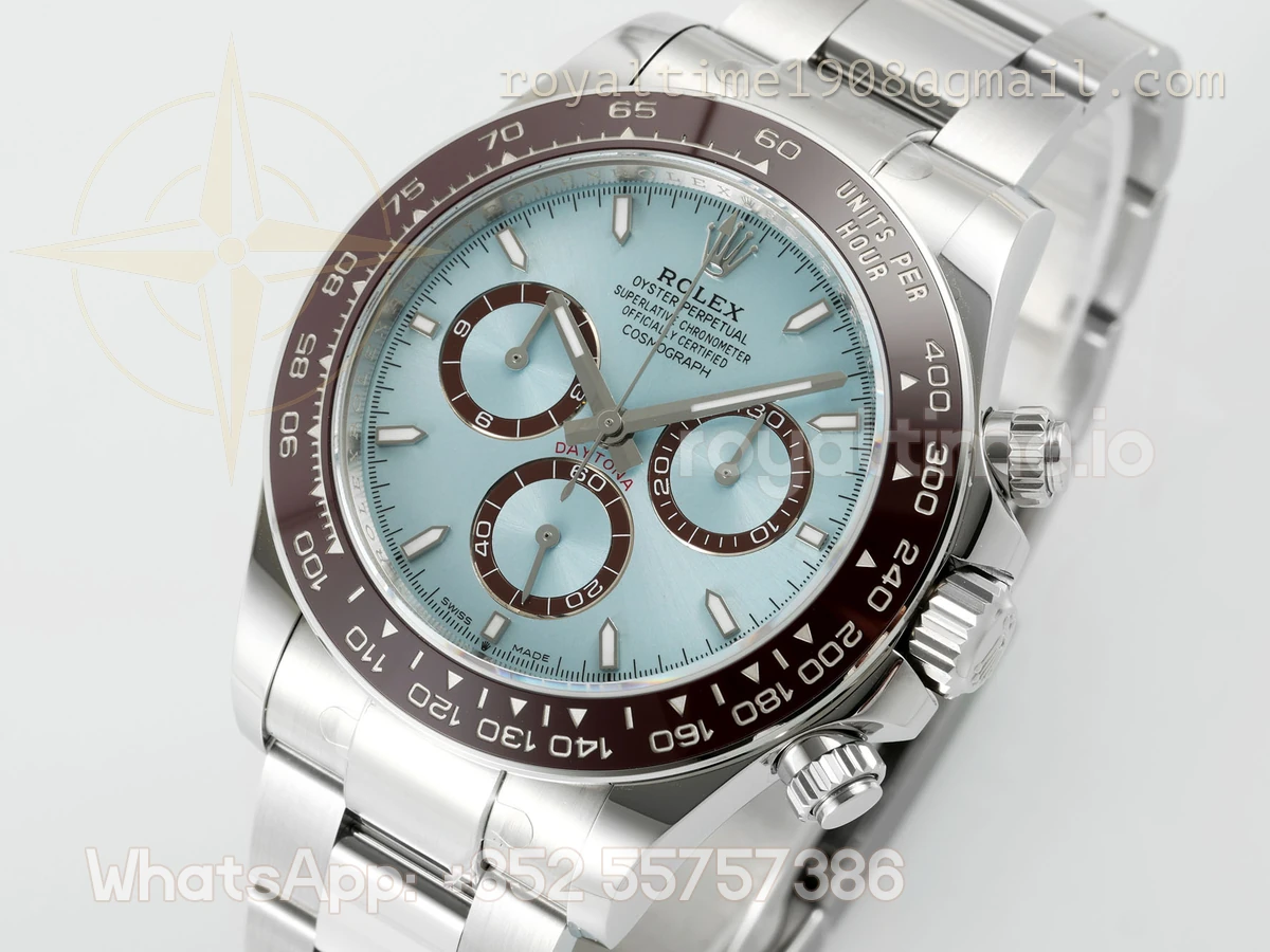 Cosmograph Daytona 126506 APSF 904L Stainless Steel Ice Blue Dial Diamond Markers SH4131 - Image 14