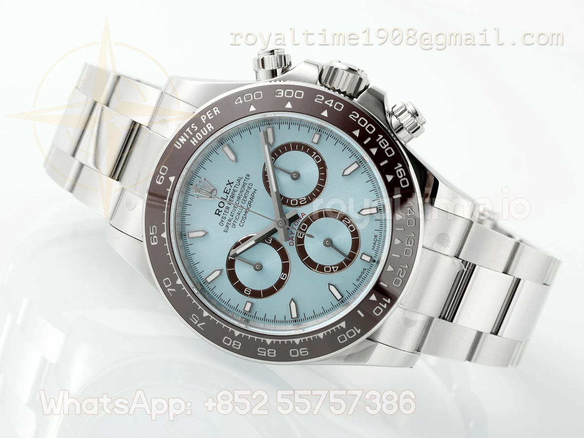 Cosmograph Daytona 126506 APSF 904L Stainless Steel Ice Blue Dial Diamond Markers SH4131 - Image 15