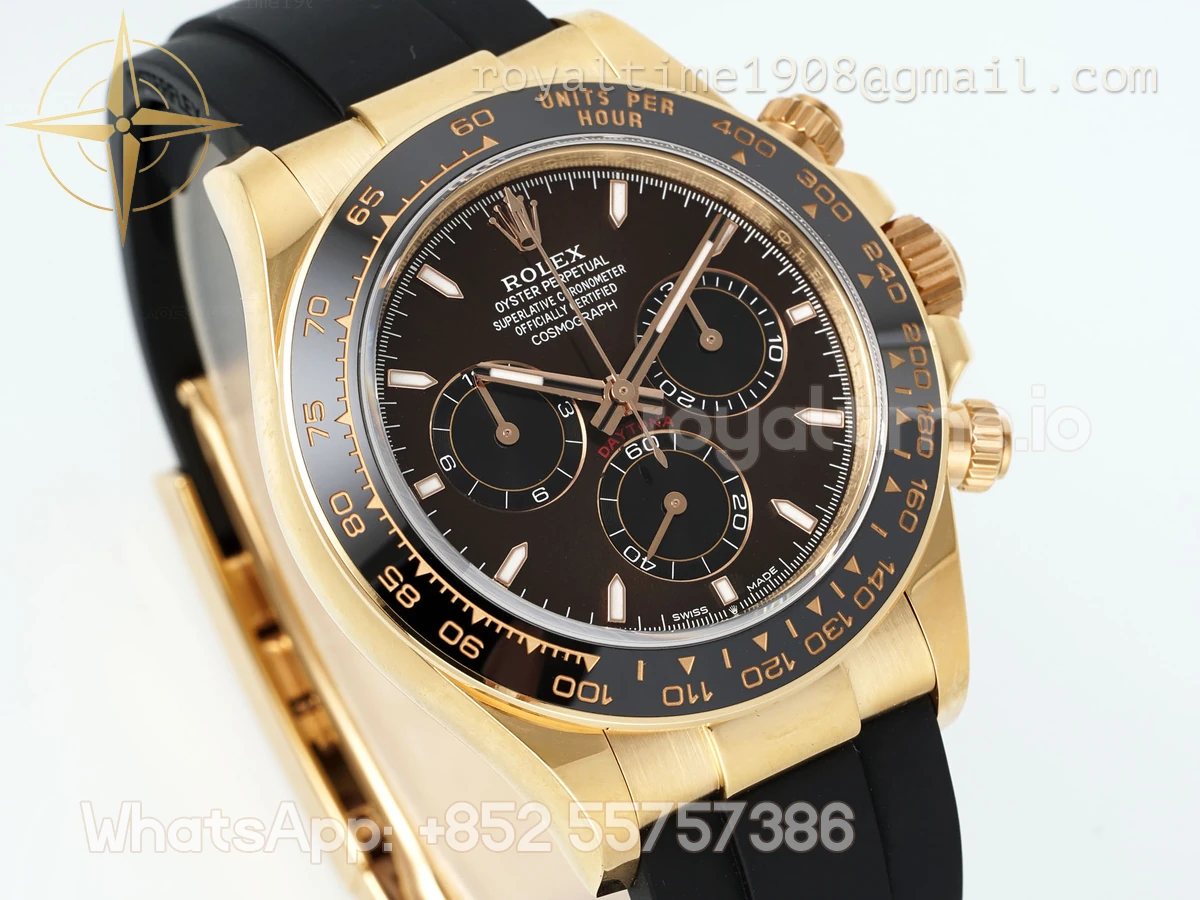 Rolex Cosmograph Daytona 126515LN APSF Rose Gold Brown Dial on Oysterflex Strap SA/SH4131 (Gain Weight) - Image 7