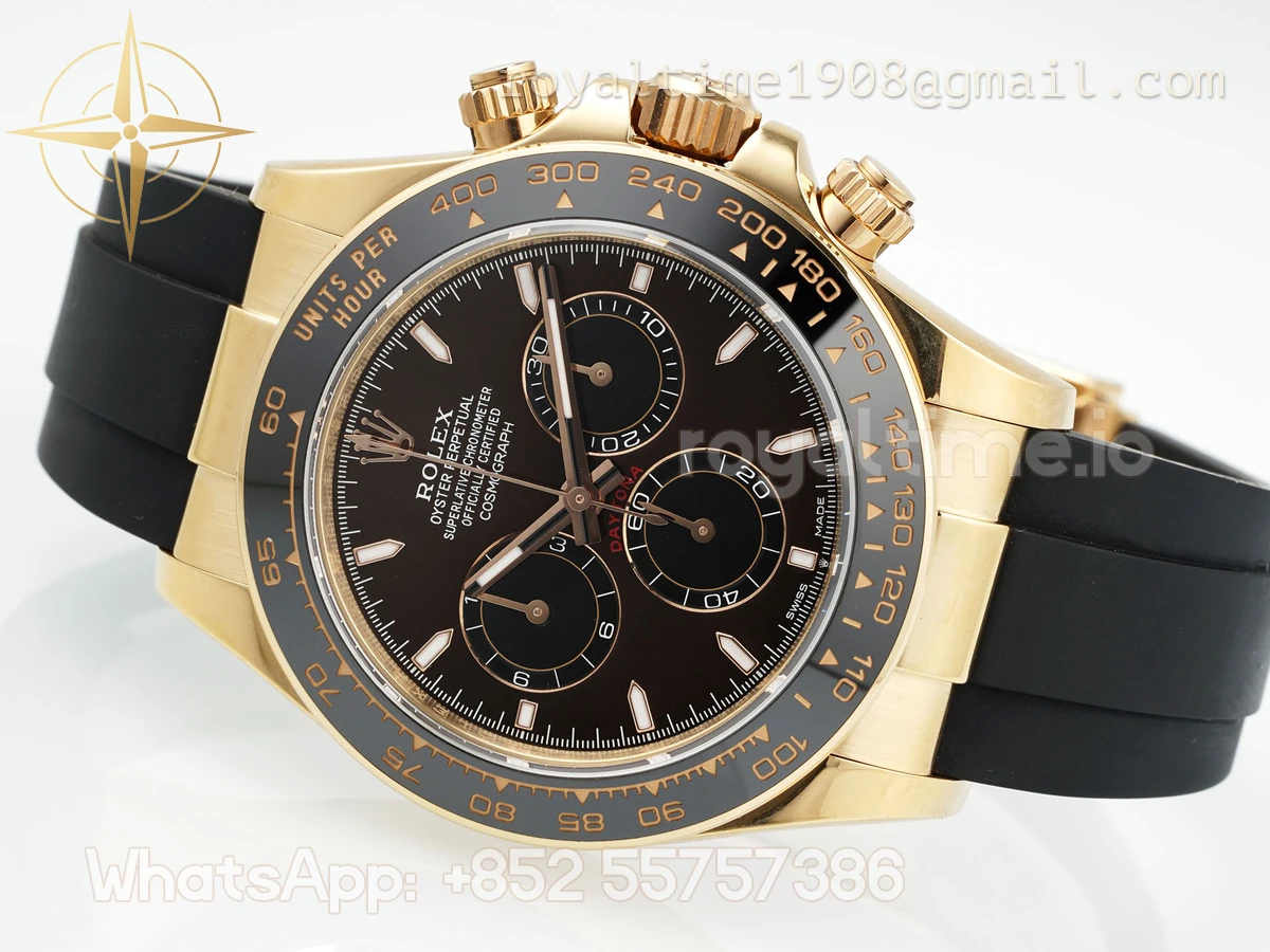 Rolex Cosmograph Daytona 126515LN APSF Rose Gold Brown Dial on Oysterflex Strap SA/SH4131 (Gain Weight) - Image 10