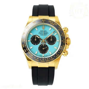Cosmograph Daytona 126518 APSF Turquoise Dial Stick Markers on Oysterflex Strap DD4131 (Gain Weight)
