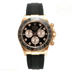 Cosmograph Daytona 126515LN APSF Rose Gold Black Dial Diamond Marker on Oysterflex Strap SH4131 (Gain Weight)