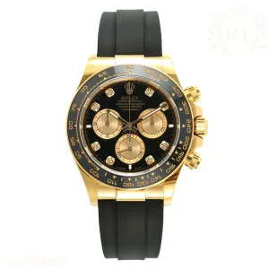 Cosmograph Daytona 126518LN APSF Yellow Gold Black Dial on Oysterflex Strap SH4131 (Gain Weight)