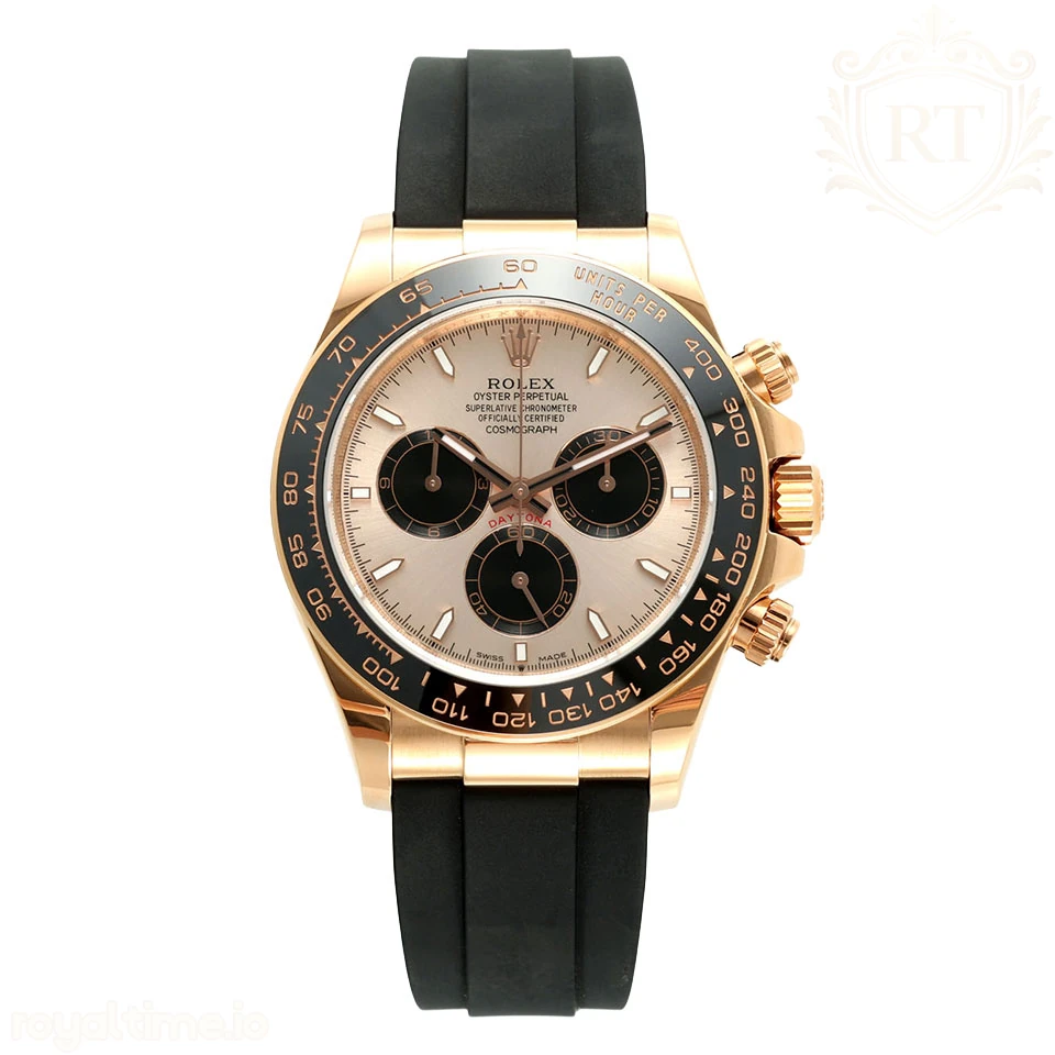 Rolex Cosmograph Daytona 126518LN APSF Yellow Gold Champagne Dial Stick Markers on Oysterflex Strap SH4131 (Gain Weight)