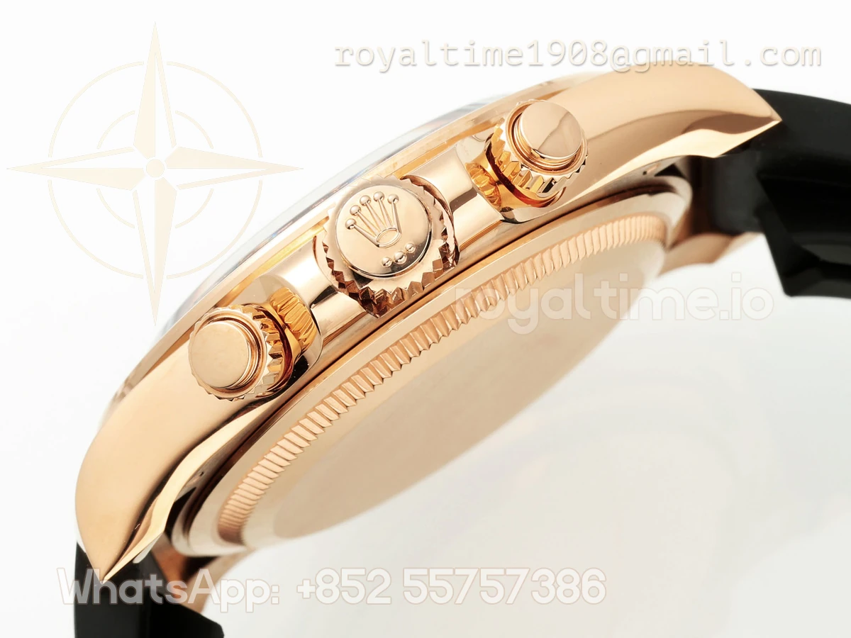 Rolex Cosmograph Daytona 126518LN APSF Yellow Gold Champagne Dial Stick Markers on Oysterflex Strap SH4131 (Gain Weight) - Image 3