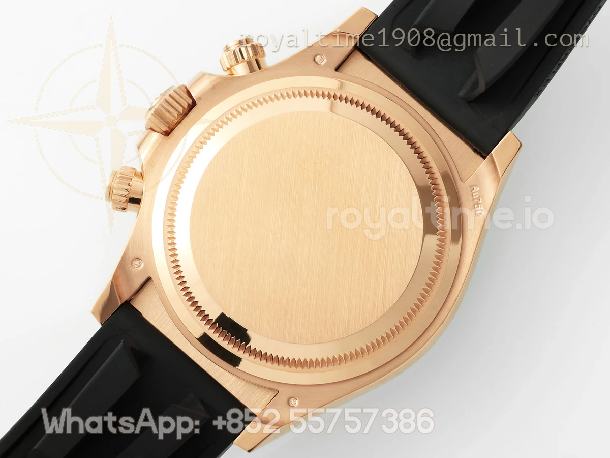 Rolex Cosmograph Daytona 126518LN APSF Yellow Gold Champagne Dial Stick Markers on Oysterflex Strap SH4131 (Gain Weight) - Image 5