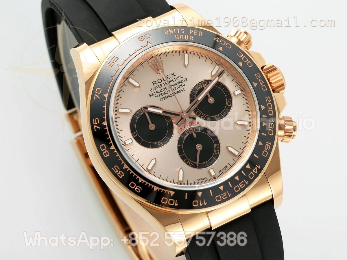 Rolex Cosmograph Daytona 126518LN APSF Yellow Gold Champagne Dial Stick Markers on Oysterflex Strap SH4131 (Gain Weight) - Image 7