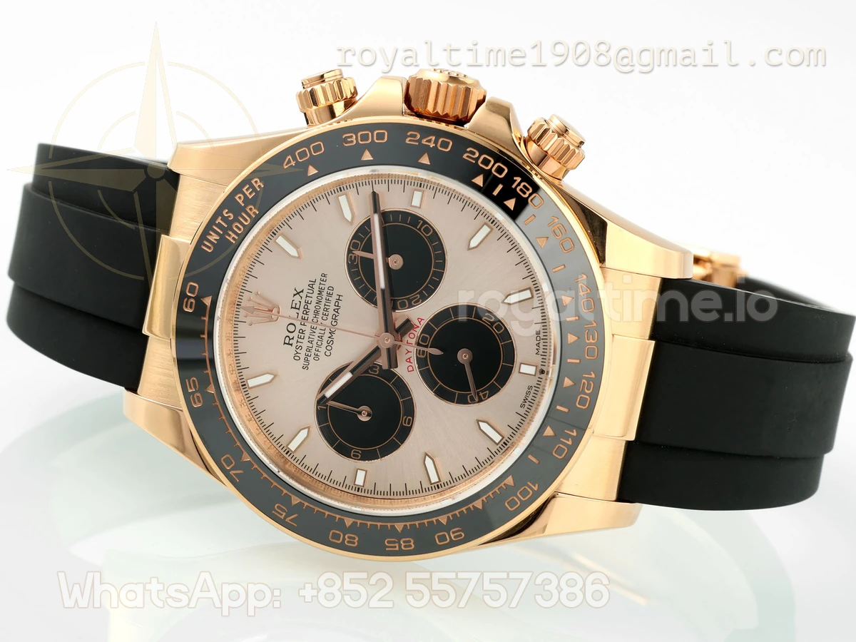 Rolex Cosmograph Daytona 126518LN APSF Yellow Gold Champagne Dial Stick Markers on Oysterflex Strap SH4131 (Gain Weight) - Image 10