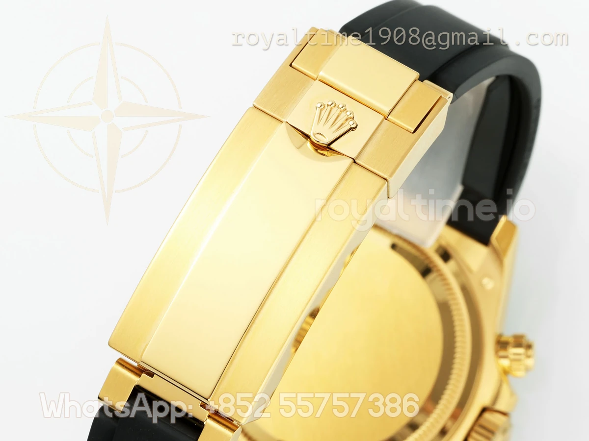 Rolex Cosmograph Daytona 126518LN APSF Yellow Gold Gold Dial Stick Markers on Oysterflex Strap SH4131 (Gain Weight) - Image 2