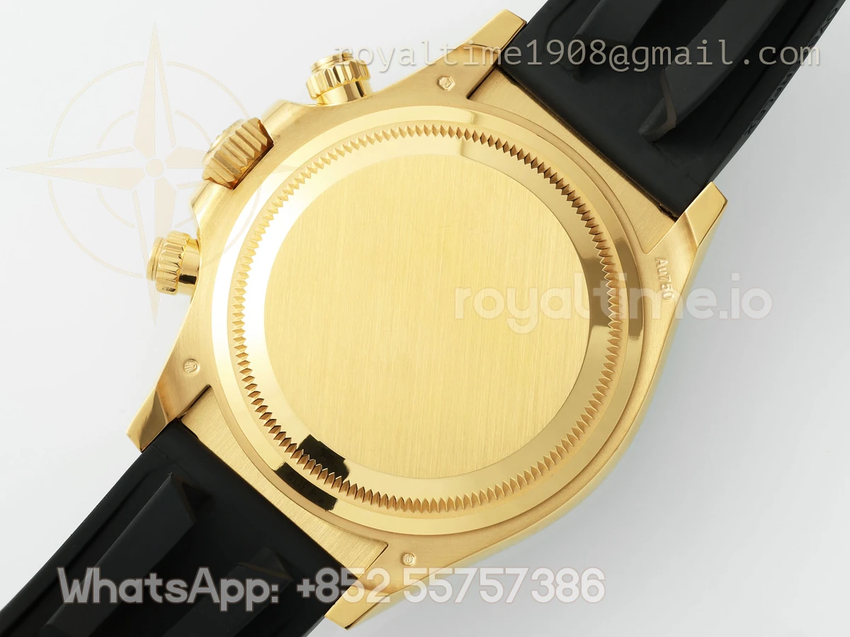 Rolex Cosmograph Daytona 126518LN APSF Yellow Gold Gold Dial Stick Markers on Oysterflex Strap SH4131 (Gain Weight) - Image 5