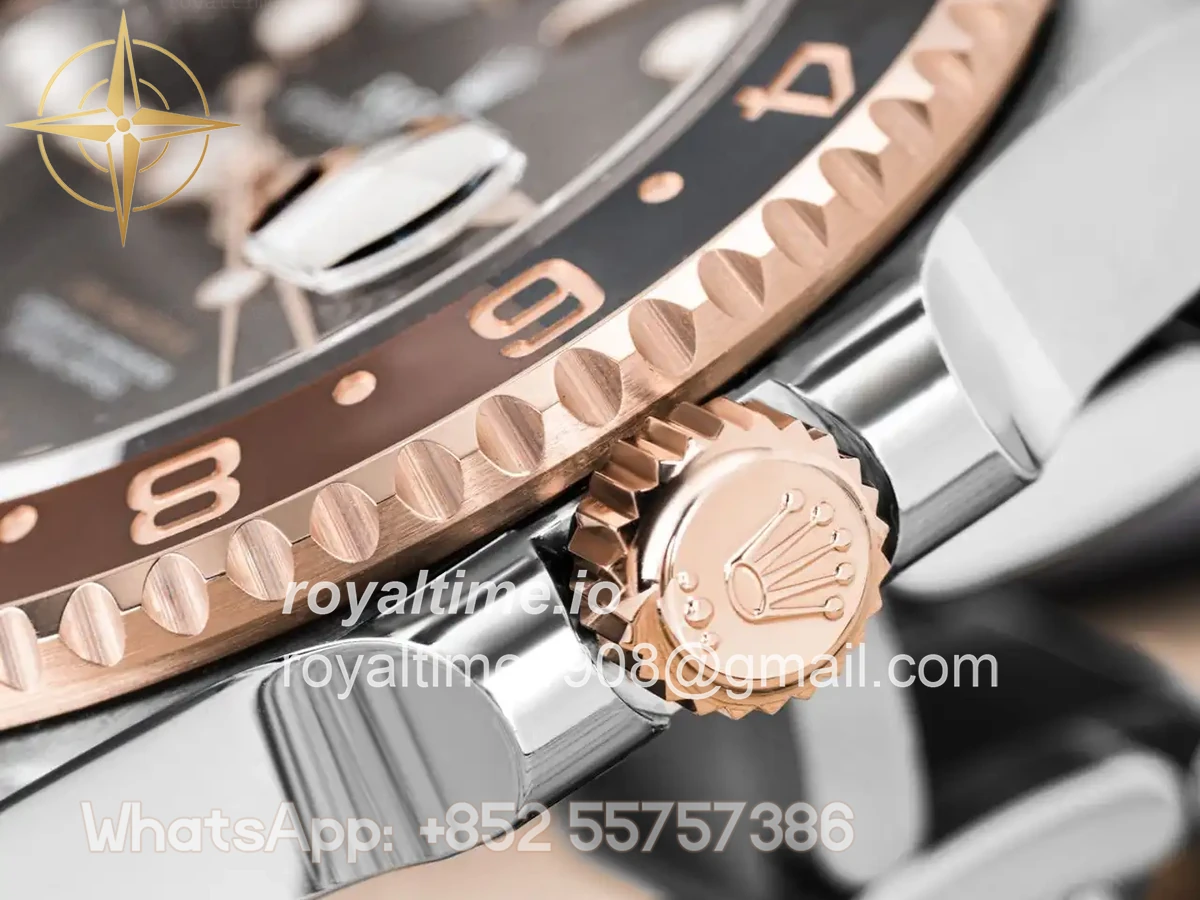 Rolex GMT-Master II 126711CHNR VF Rose Gold and Stainless Steel on Rose Gold Bracelet DD3285 - Image 2