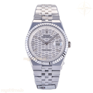 Land Dweller 127334 904L 3BF White Textured Dial on SS Bracelet SA7135