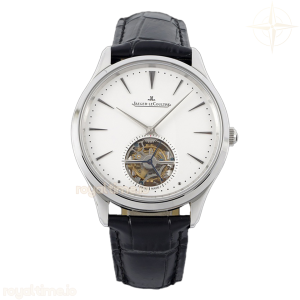 Jaeger-LeCoultre Master Control Tourbillon White Dial in Steel