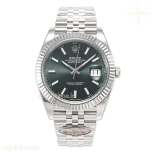 DateJust 41 126334 Clean 904 L Steel Mint Green Dial on Jubilee Bracelet VR 3235