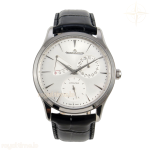 Jaeger-LeCoultre Master Ultra Thin Power Reserve SS APSF Silver Dial on Black Leather Strap DD938