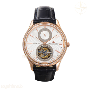 Jaeger-LeCoultre Master Ultra Thin Tourbillon White Dial with Diamond Bezel in Rose Gold