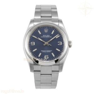 Oyster Perpetual 116000 36mm KRF 904L Steel Blue Sunburst Dial SA3130