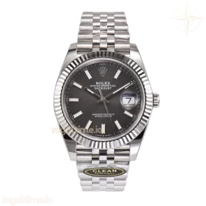 Datejust 41 126334 Grey Dial Stick Markers on Jubilee Bracelet
