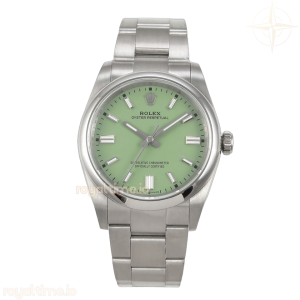 Oyster Perpetual 36mm 126000 QF 904L Steel Pistachio Green Dial on SS Bracelet A2824