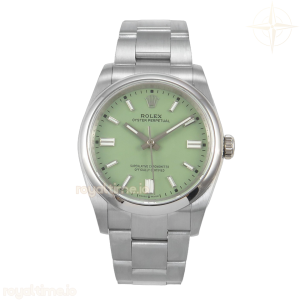 Oyster Perpetual 36mm 126000 QF 904L Steel Pistachio Green Dial on SS Bracelet VR3230