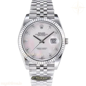 Datejust 41 126334 MOP Dial Diamond Markers on Jubilee Bracelet