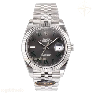 Datejust 41 126334 Slate Dial Stick Markers on Jubilee Bracelet