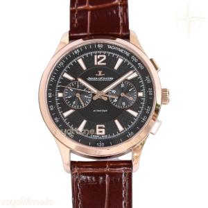 Jaeger-LeCoultre Polaris Chronograph Black Dial in Pink Gold Ref. Q9022450