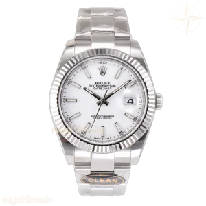 Datejust 41 126334 White Dial Stick Markers on Oyster Bracelet