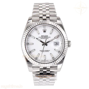 Datejust 41 126334 White Dial Stick Markers on Jubilee Bracelet
