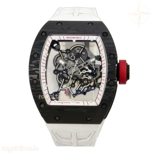 Richard Mille AVF RM055 Black NTPT White Inner Bezel White Rubber Strap Vaucher RMUL2 Free Sprung (Mod)