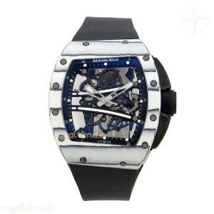 Richard Mille AVF RM061 White NTPT Black Inner Bezel Black Rubber Strap Vaucher RMUL2 Free Sprung (Mod)