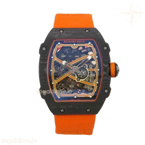 Richard Mille AVF RM67-02 Black NTPT Orange Skeleton Dial on Orange Elastic strap CRMA7 V2